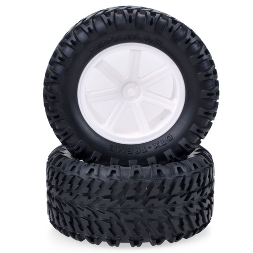 ZD Racing 1/10 RC Short Course/Desert Truck/ Truggy /Monster Truck Wheels tires White (1 pair)