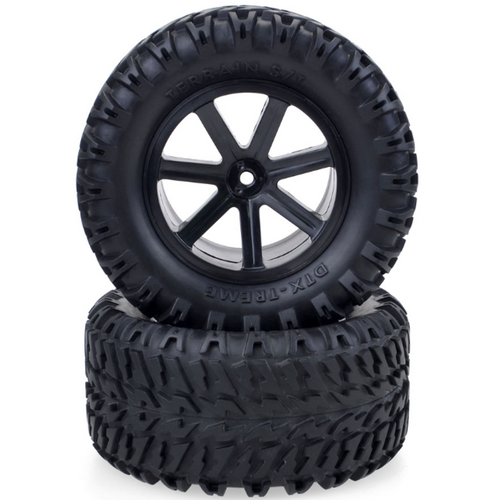 ZD Racing 1/10 RC Short Course/Desert Truck/ Truggy /Monster Truck Wheels tires Black(1 pair)