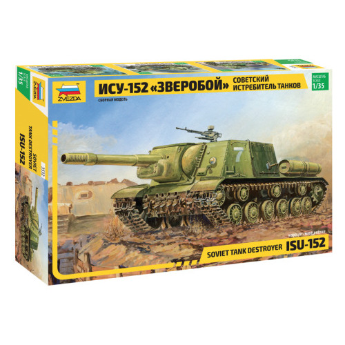 Zvezda 1/35 ISU-152 Soviet Self-propelled Gun Plastic Model Kit