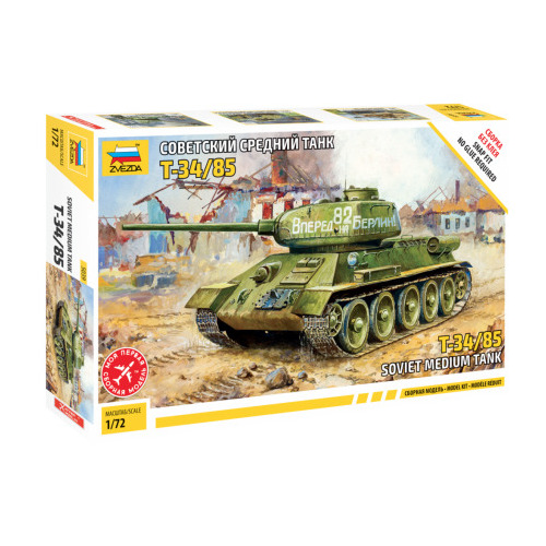 Zvezda 1/72 T-34/85 Plastic Model Kit