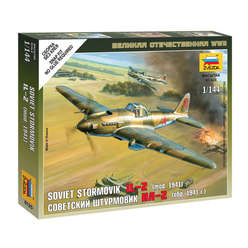 Zvezda 1/144 Ilyushin IL-2 Stormovik Plastic Model Kit