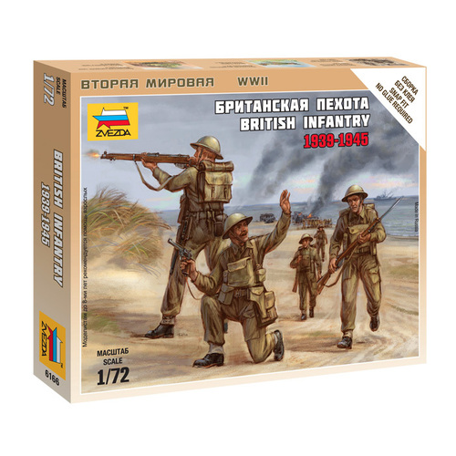 Zvezda 1/72 British Infantry 1939-42 Plastic Model Kit