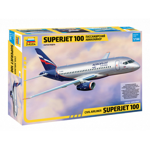 Zvezda 1/144 Sukhoi Superjet 100 Plastic Model Kit