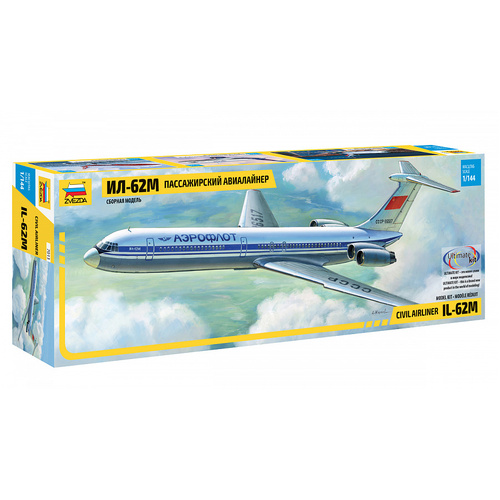 Zvezda 1/144 Ilyushin IL-62M Plastic Model Kit