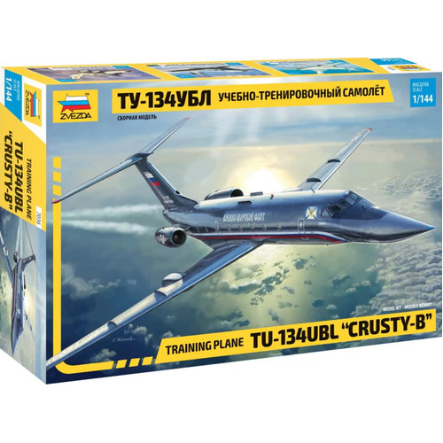 Zvezda Tupolew TU-134 UBL Training plane (NATO code Crusty-B) Plastic Model Kit