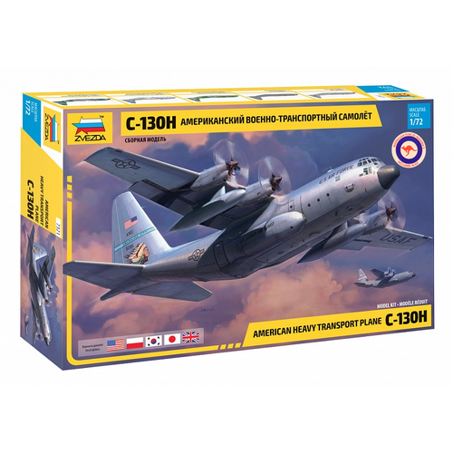 Zvezda 1/72 C-130 H Hercules Plastic Model Kit*Aus Decals*