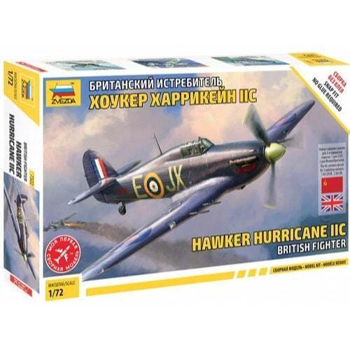 Zvezda 1/72 Hawker Hurricane MkII C Plastic Model Kit