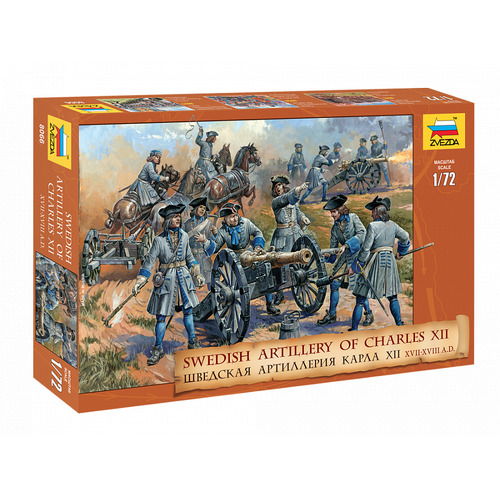 Zvezda 1/72 Swedish Artillery (re-release) Plastic Model Kit