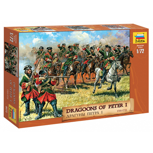 Zvezda 1/72 Dragoons of Peter the Great Plastic Model Kit